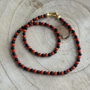 Collar N&aacute;poles Coral Oscuro